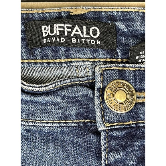 Buffalo David Bitton Skinny Jeans Womens 8 Mid Rise Stretch Regular Fit Blue - Picture 7 of 12